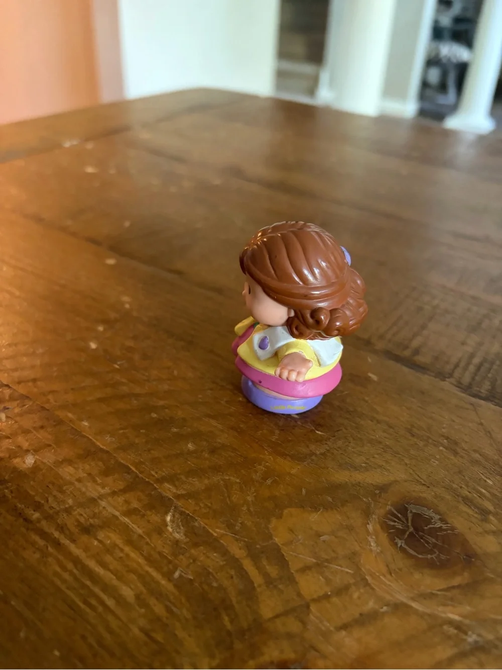 Fisher Price Little People mom with baby bottle  as is